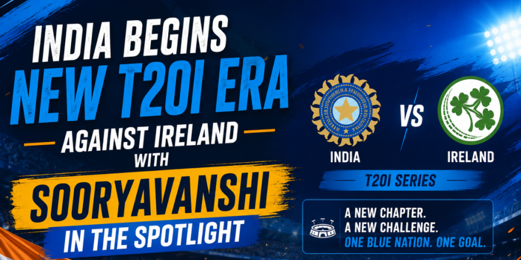 India Begins New T20I Era Against Ireland with Sooryavanshi in the Spotlight